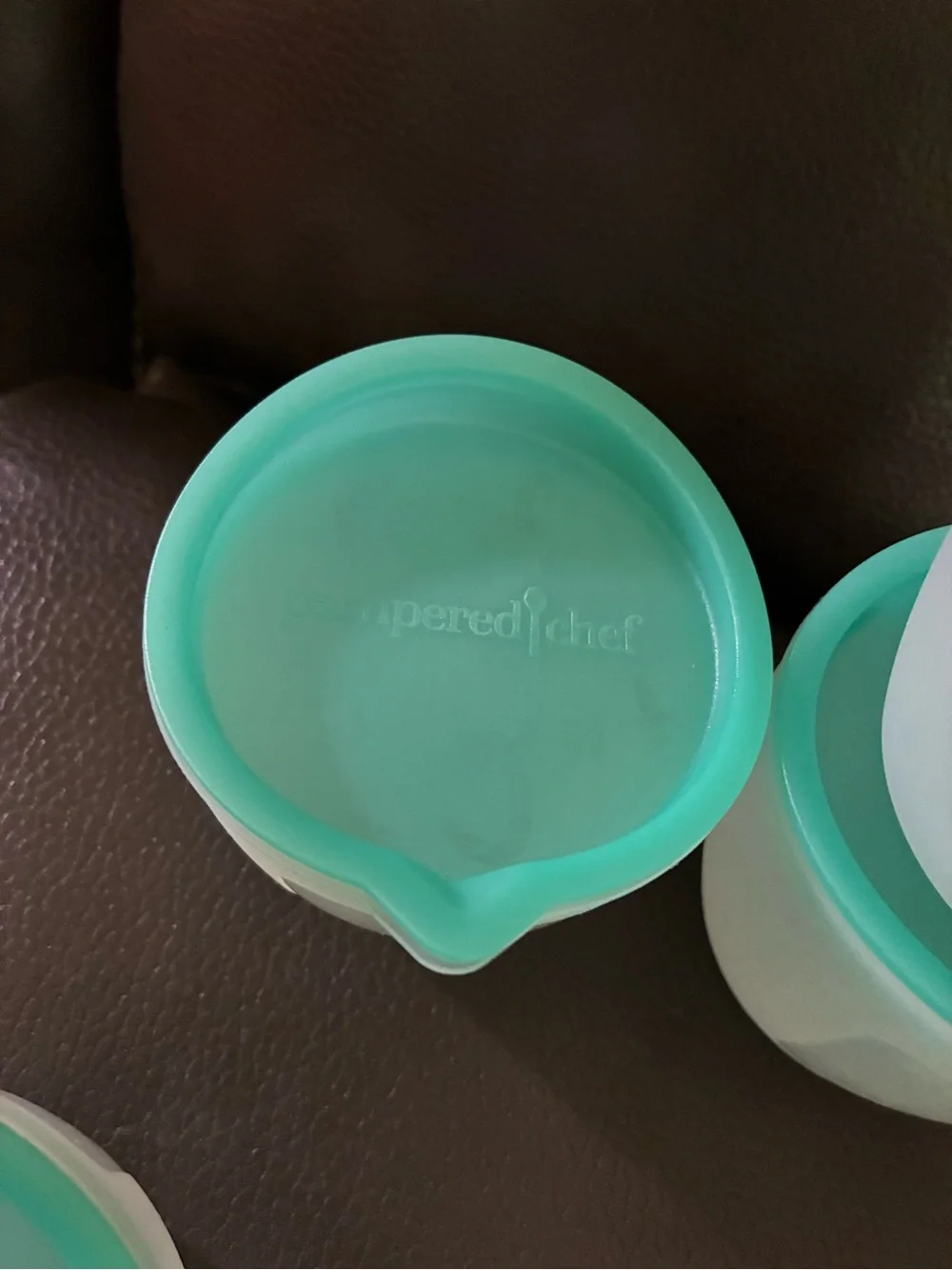 Set of 4 Reusable Pampered Chef Mini Silicone Freezer Bowls w/Lids